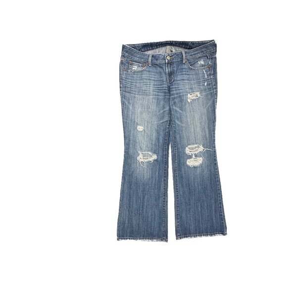 American Eagle Outfitters Denim - American Eagle Distressed Favorite Boyfriend Women's size 12 Dark Blue Jeans